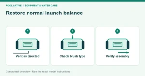 Restore normal launch balance. Vent as directed; Check brush type; Verify assembly. Conceptual overview.