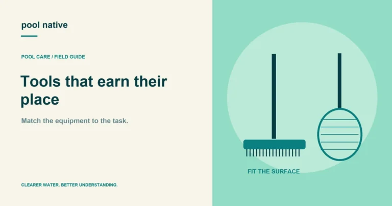Tools that earn their place. Match the equipment to the task.