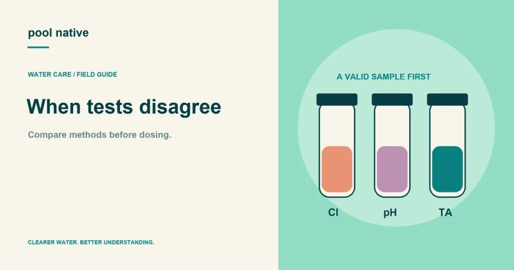 When tests disagree. Compare methods before dosing.