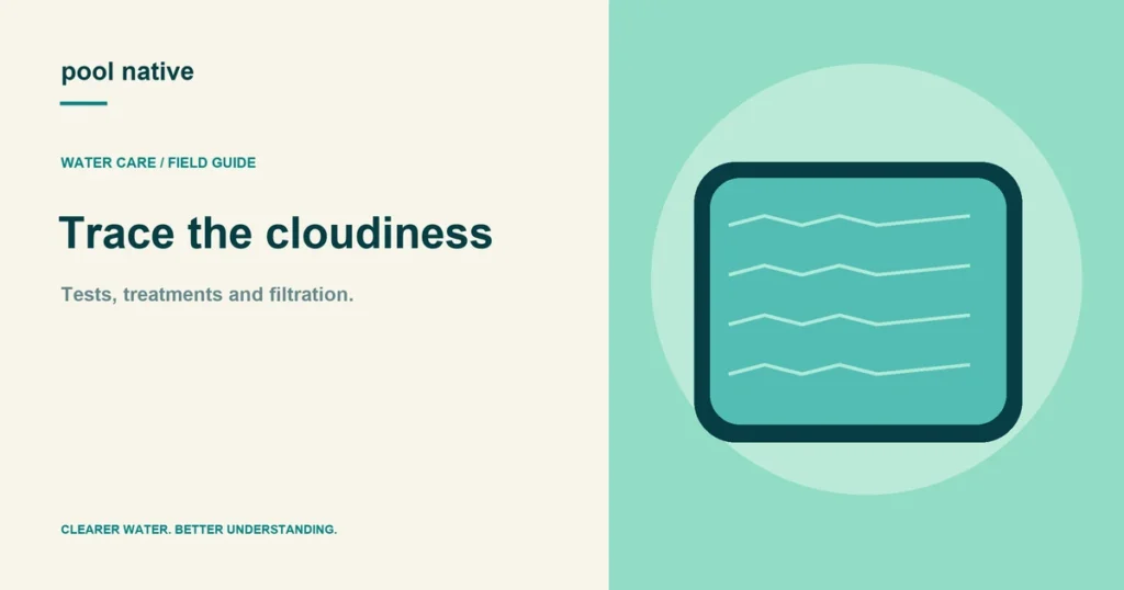 Trace the cloudiness. Tests, treatments and filtration.