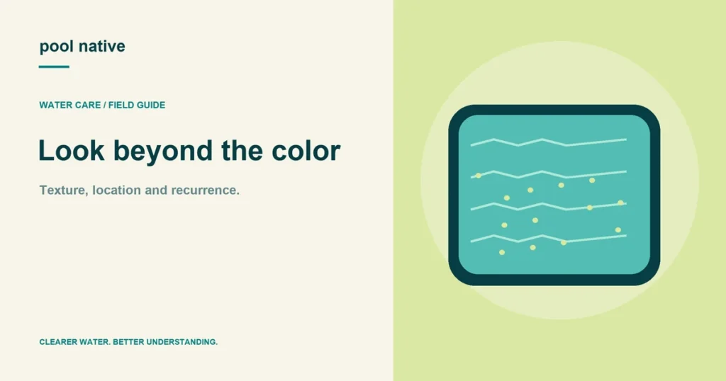 Look beyond the color. Texture, location and recurrence.